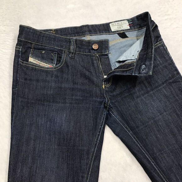 DIESEL Livy Jean Women 28x30 Dark Wash Lo Rise Stretch Denim Made in Italy - Picture 4 of 16